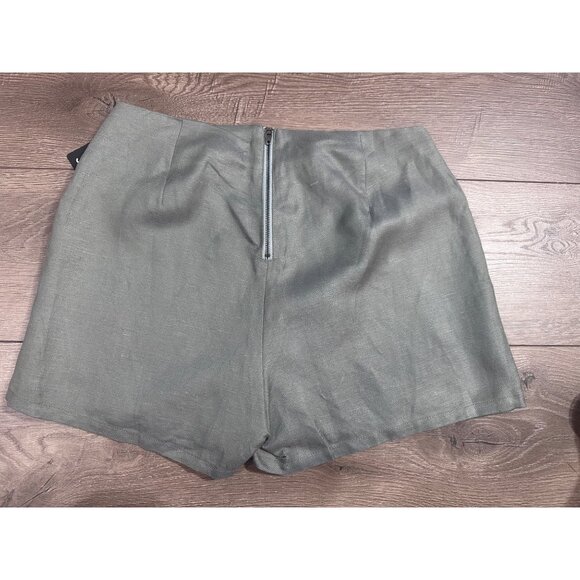 Chaser Sage Green Linen Asymmetrical Skort NWT S - Picture 9 of 13